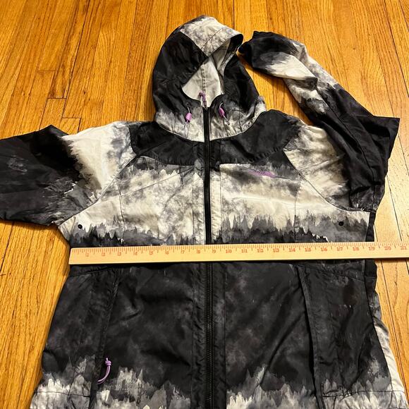 The North Face Windwall Jacket Womens Medium Black Gray Light Windbreaker - Picture 8 of 10